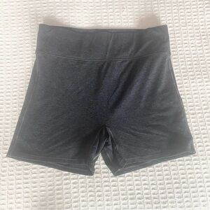 We over me Bandier the bend dark grey biker shorts size XL